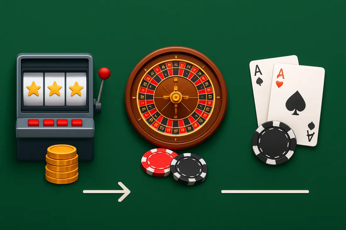 Cómo afecta el tipo de juego al rollover del bono: comparación visual de opciones