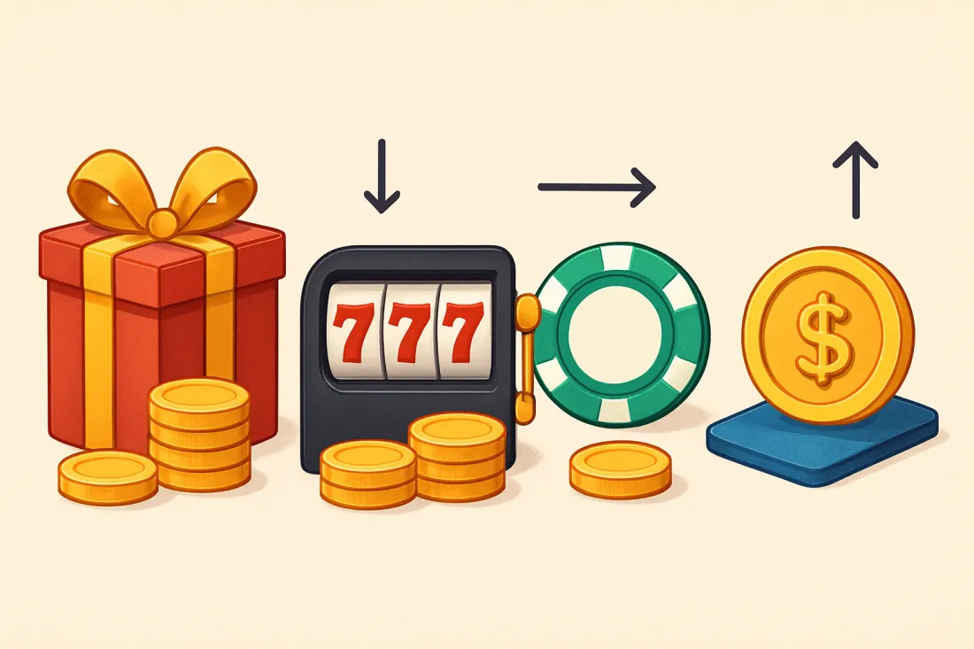 Tipos de bonos de casino y su rollover: comparación visual de opciones