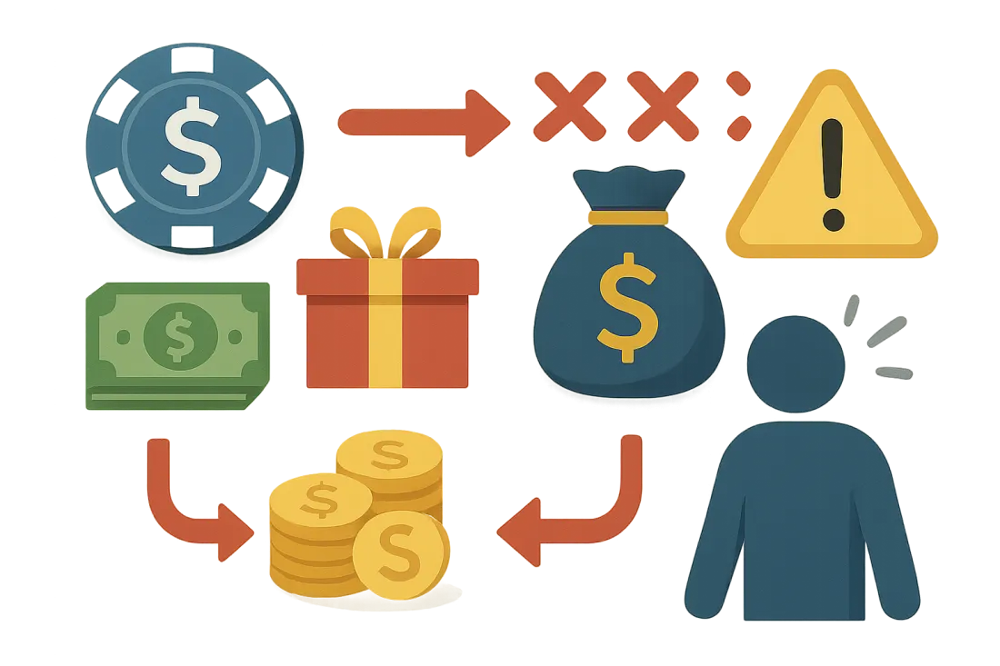 Riesgos de bonos con wagering alto: esquema de los elementos clave