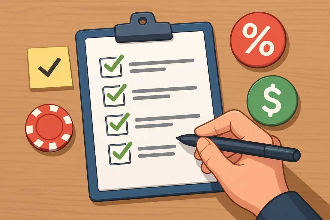 Requisitos de apuesta en bonos de tiradas gratis: lista práctica de comprobación antes de actuar