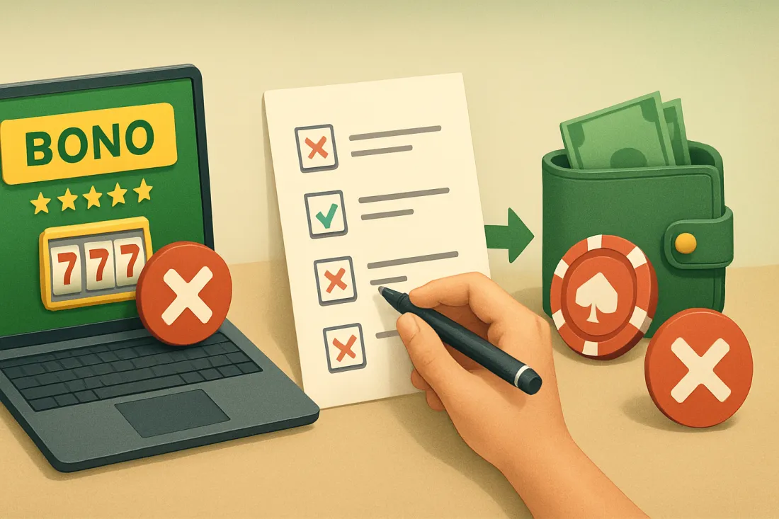 Errores comunes al usar bonos con rollover: comparación visual de opciones