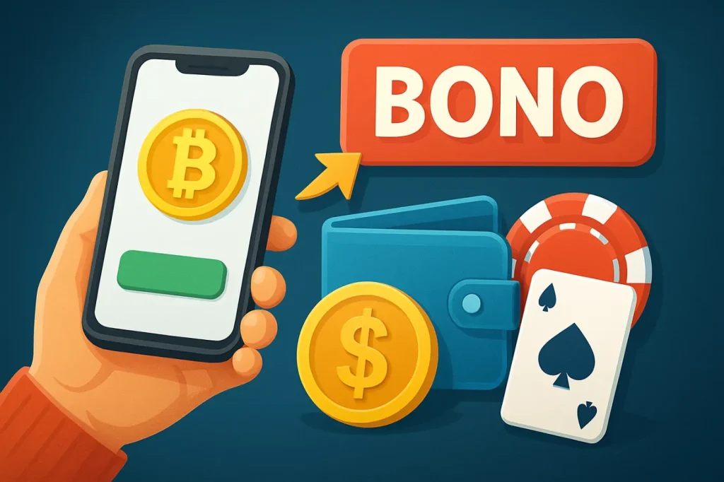 Bonos por usar billeteras digitales y criptomonedas en casinos Chile