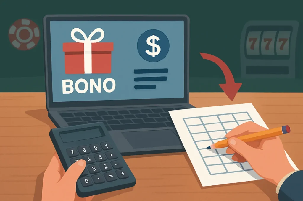 Cómo calcular rollover de bono con depósito paso a paso en Perú