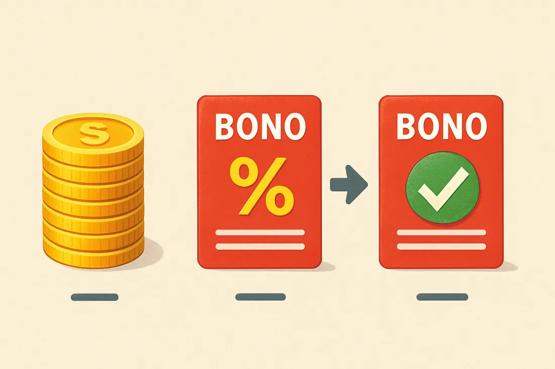 Mejor bono de depósito por rollover bajo en perú: comparación visual de opciones