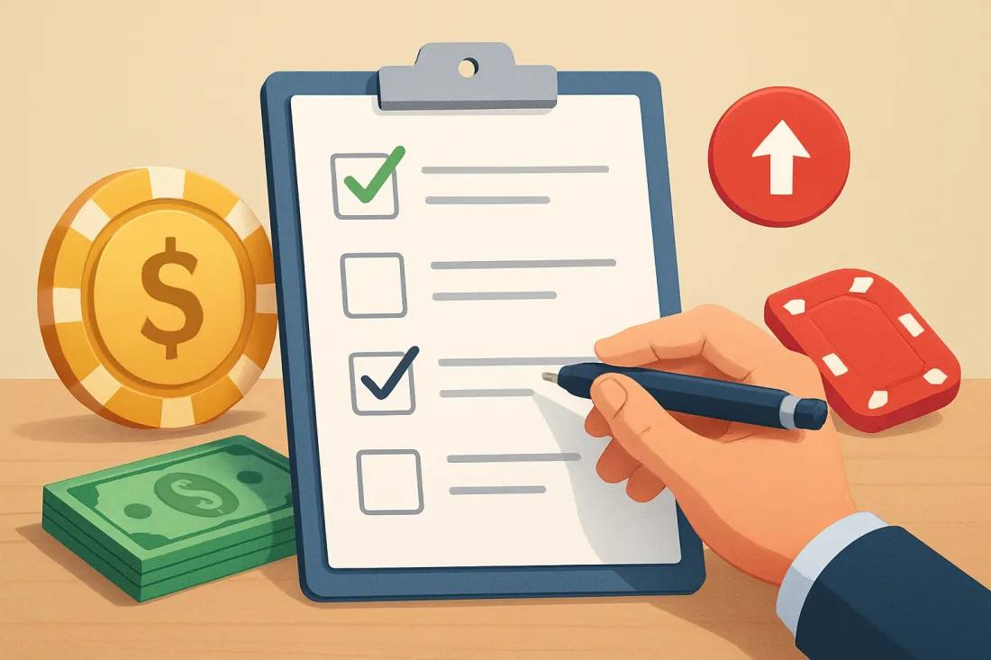 Tipos de rollover en bonos de casino: lista práctica de comprobación antes de actuar