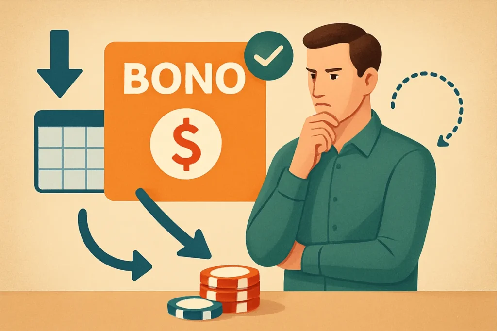 Estrategia para cumplir rollover de bono sin perder el control