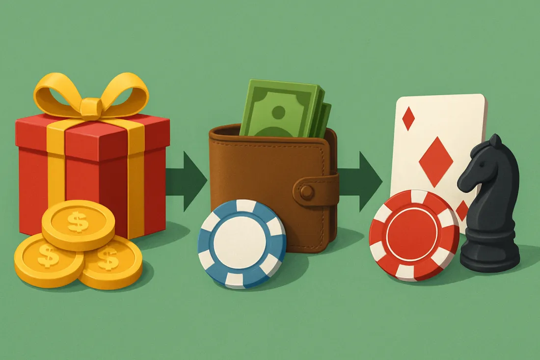 Estrategia para cumplir rollover de bono: comparación visual de opciones