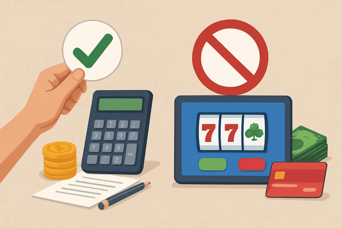 Cómo usar un bono de depósito con rollover de forma responsable: comparación visual de opciones